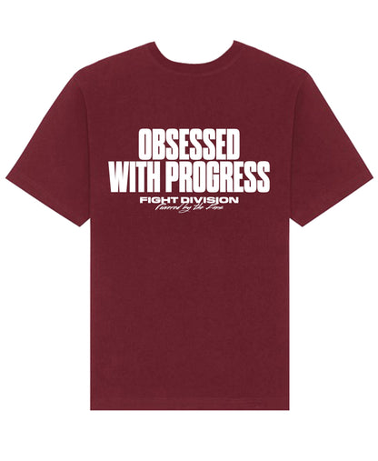 Obsessed with Progress Organic T-Shirt - Old School Red