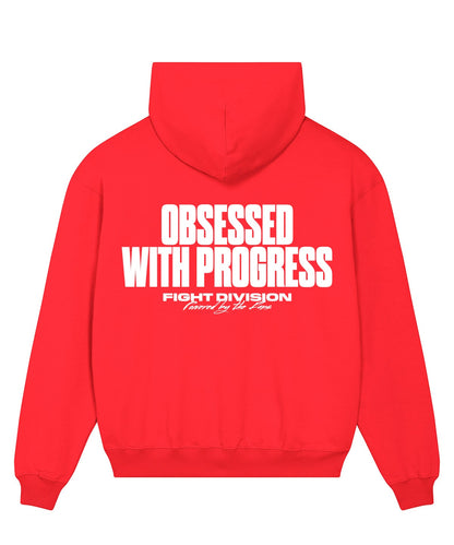 Obsessed with Progress Heavyweight Hoodie - Heather Grey