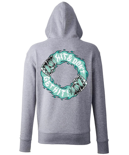 Hit & Don't Get Hit - Heather Grey Hoodie