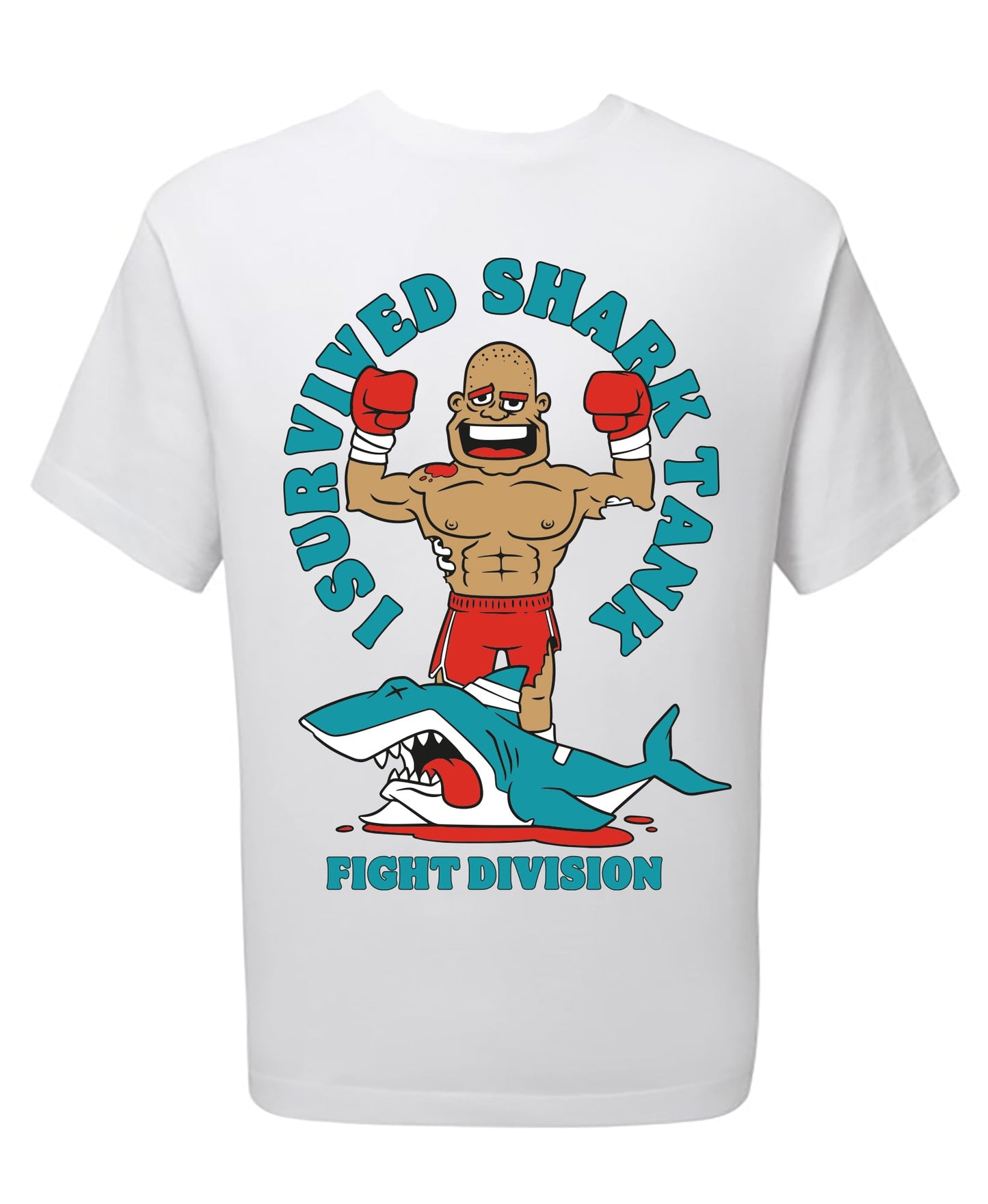 I Survived Shark Tank - Sparring White T-Shirt