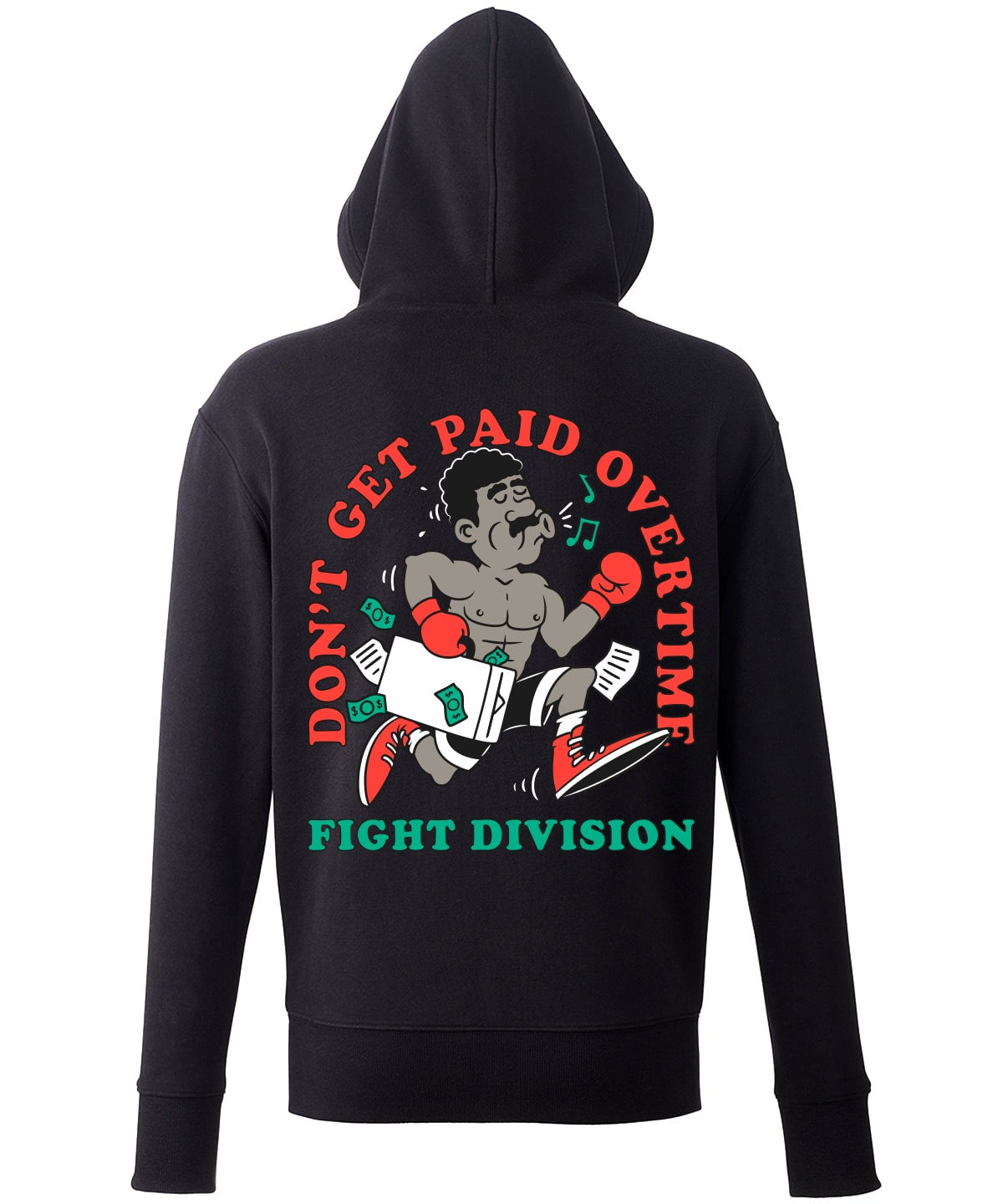 Don't Get Paid Overtime - K.O. Black Hoodie